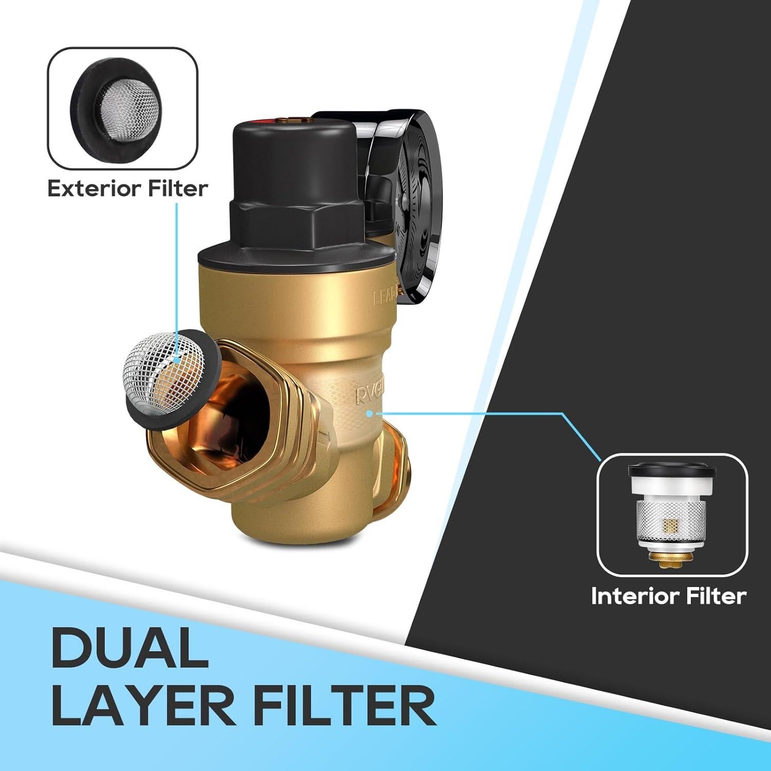 Regulador de Presión de Agua RVGUARD Ajustable 0.65 kg