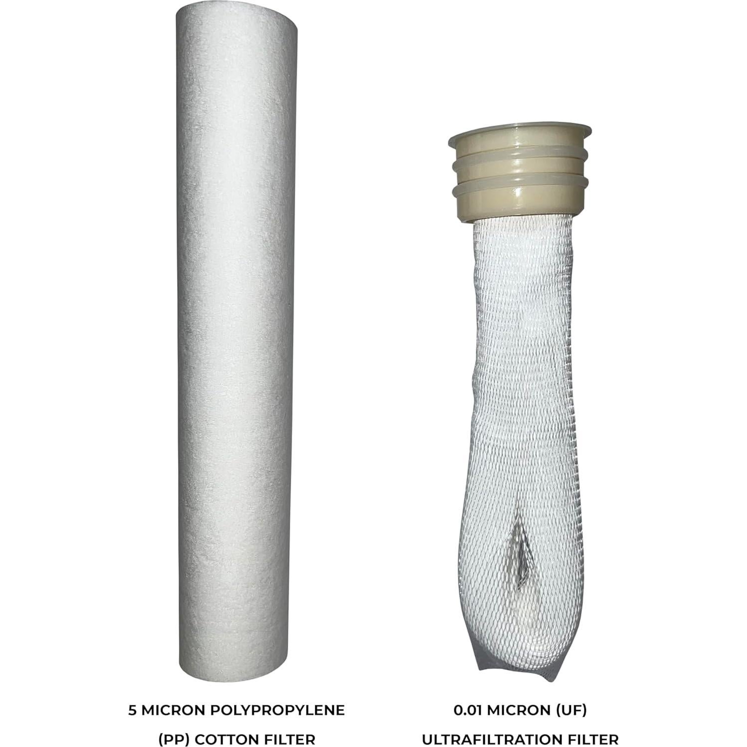 Filtro de Agua Trailgo Pro - 2 Paquete 5 y 0.01 Micrones