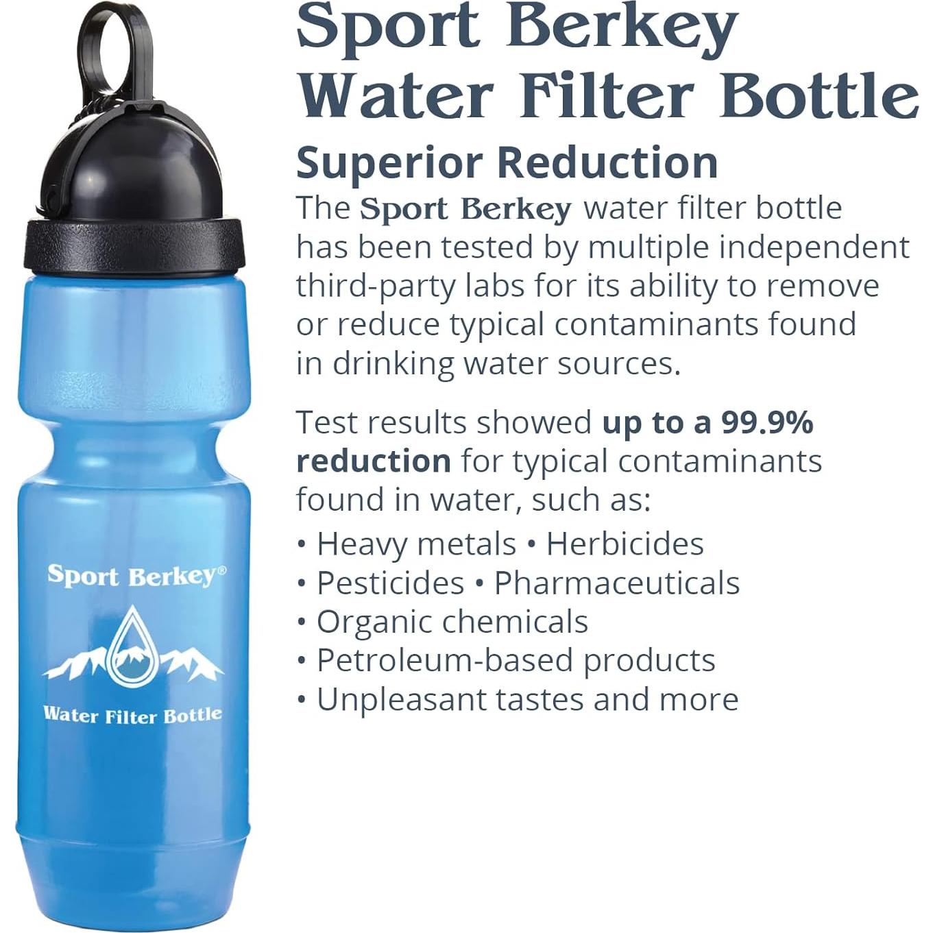 Botella de Filtro de Agua Sport Berkey 650 ml para Viajes