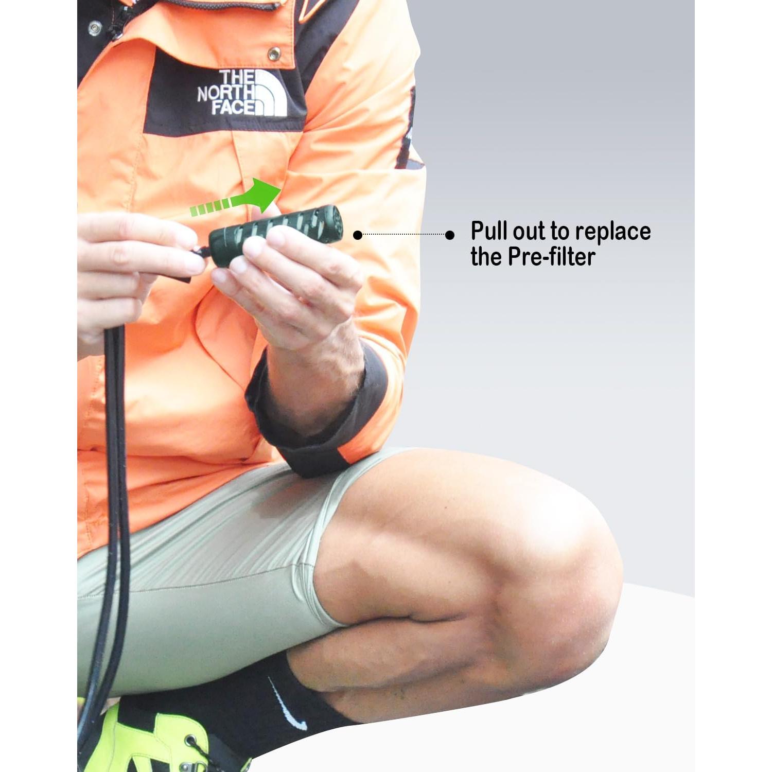 Prefiltro de Reemplazo BKLES para Filtro de Agua Camping Verde