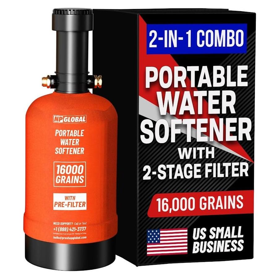 Ablandador de Agua Portátil NPGLOBAL WS-8000 - 16,000 Granos