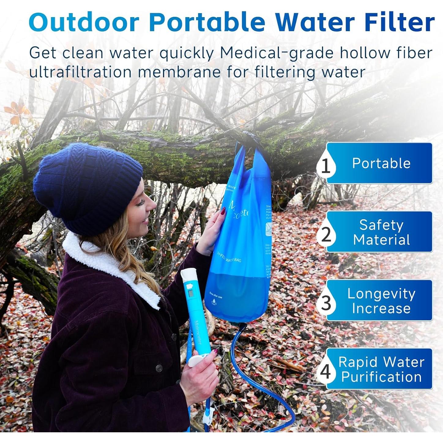 Filtro de Agua por Gravedad Maicoceter 2 Galones con Pantalla LED