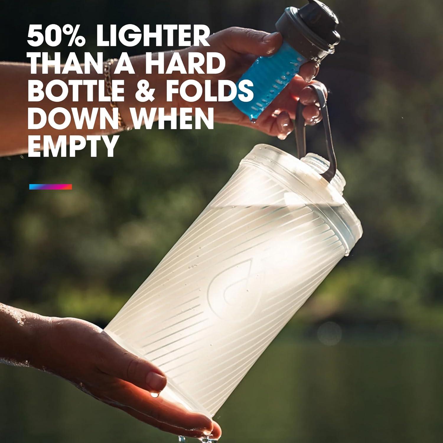 Botella de Agua Plegable HydraPak Flux+ 1.5L con Filtro