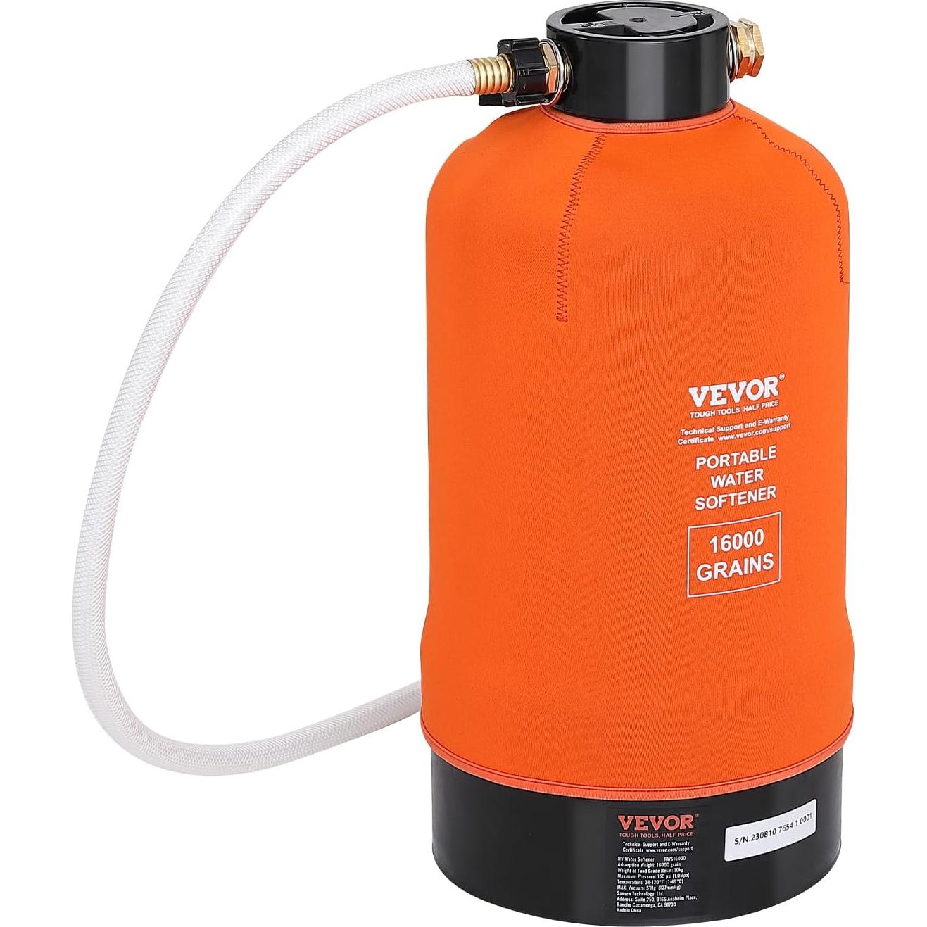 Suavizador de Agua VEVOR 16,000 Granos Portátil para RV