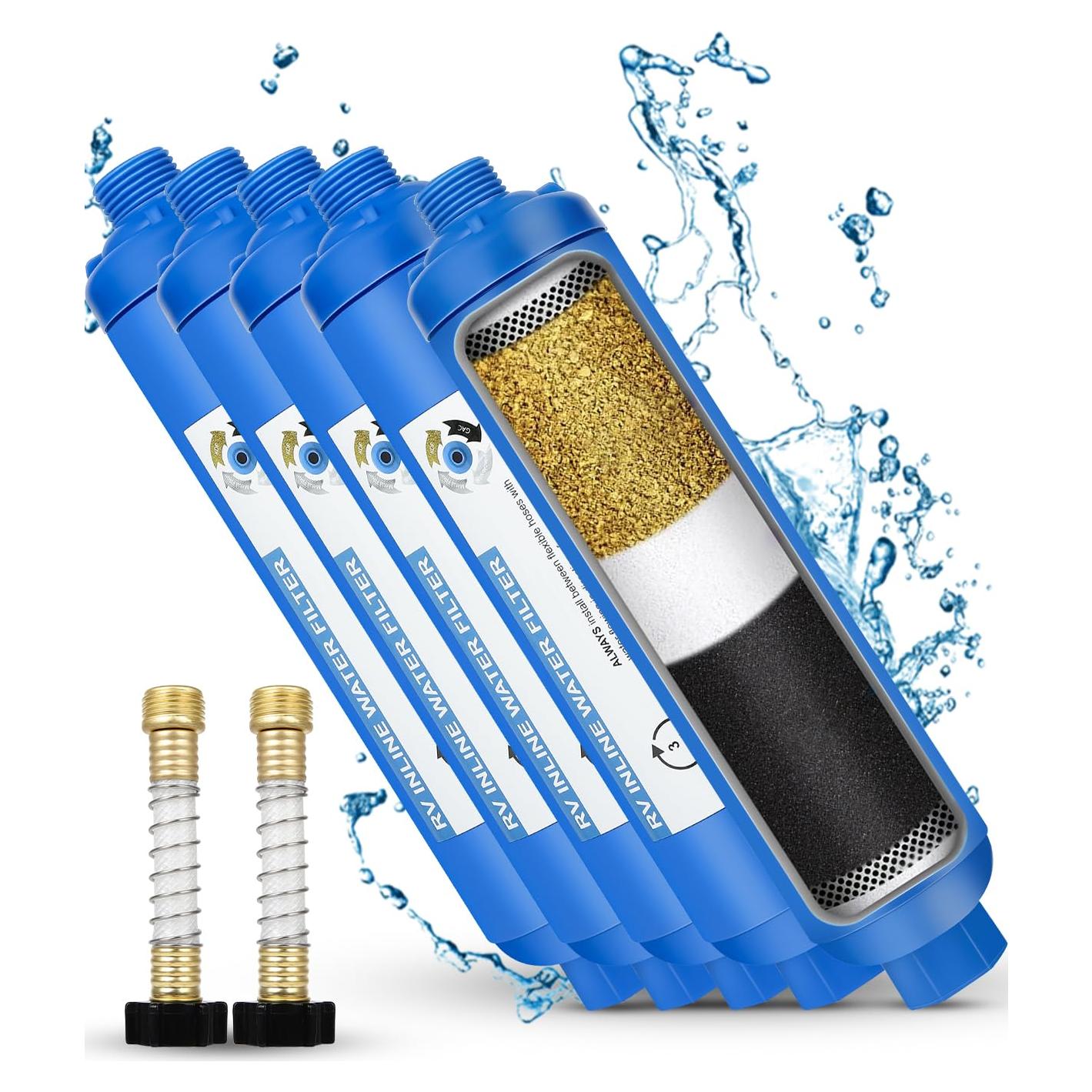 Filtro de Agua Inline Dollate para RV - 4 Unidades, 3997.5 L