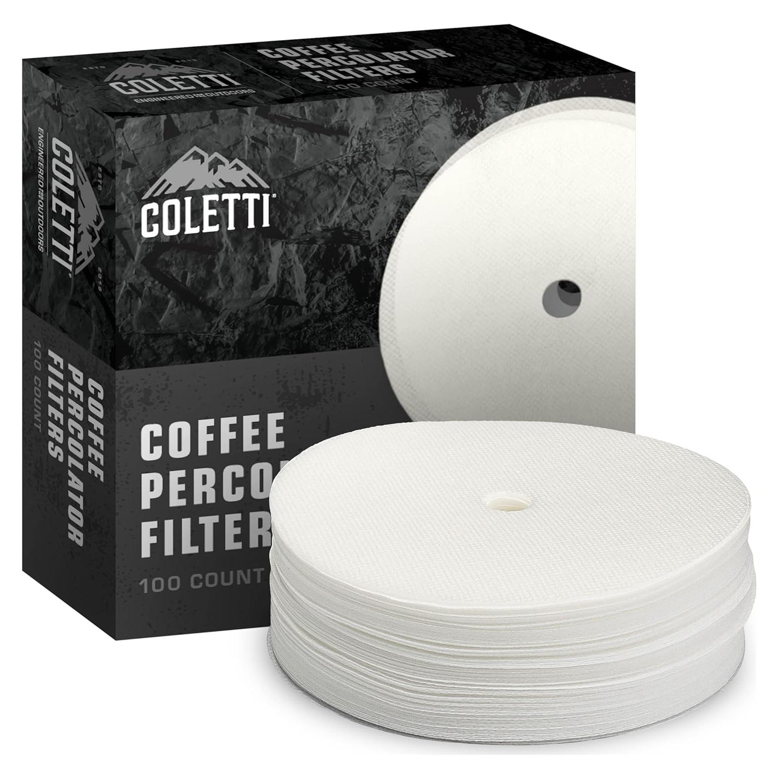 Filtros de café COLETTI Bozeman - Disco Sintético 9.53 cm - 100 Unidades
