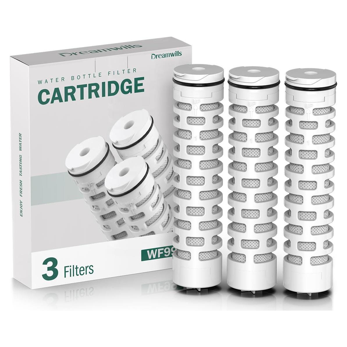 Filtros de agua Dreamwills WF99, 3 unidades, carbón activado