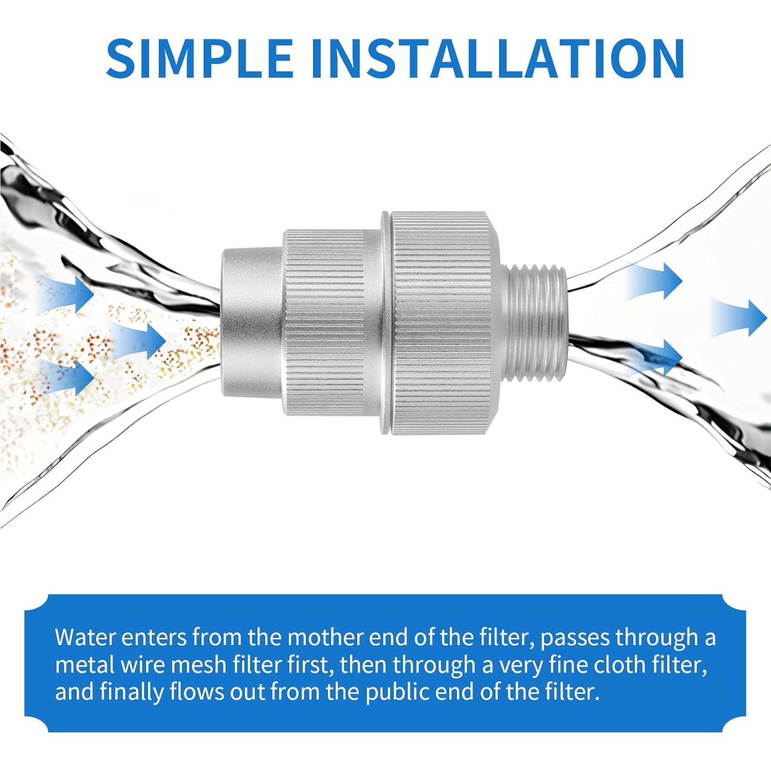 Filtro de Agua para Lavadora LVFEITIN 85470 Aluminio 1 Unidad