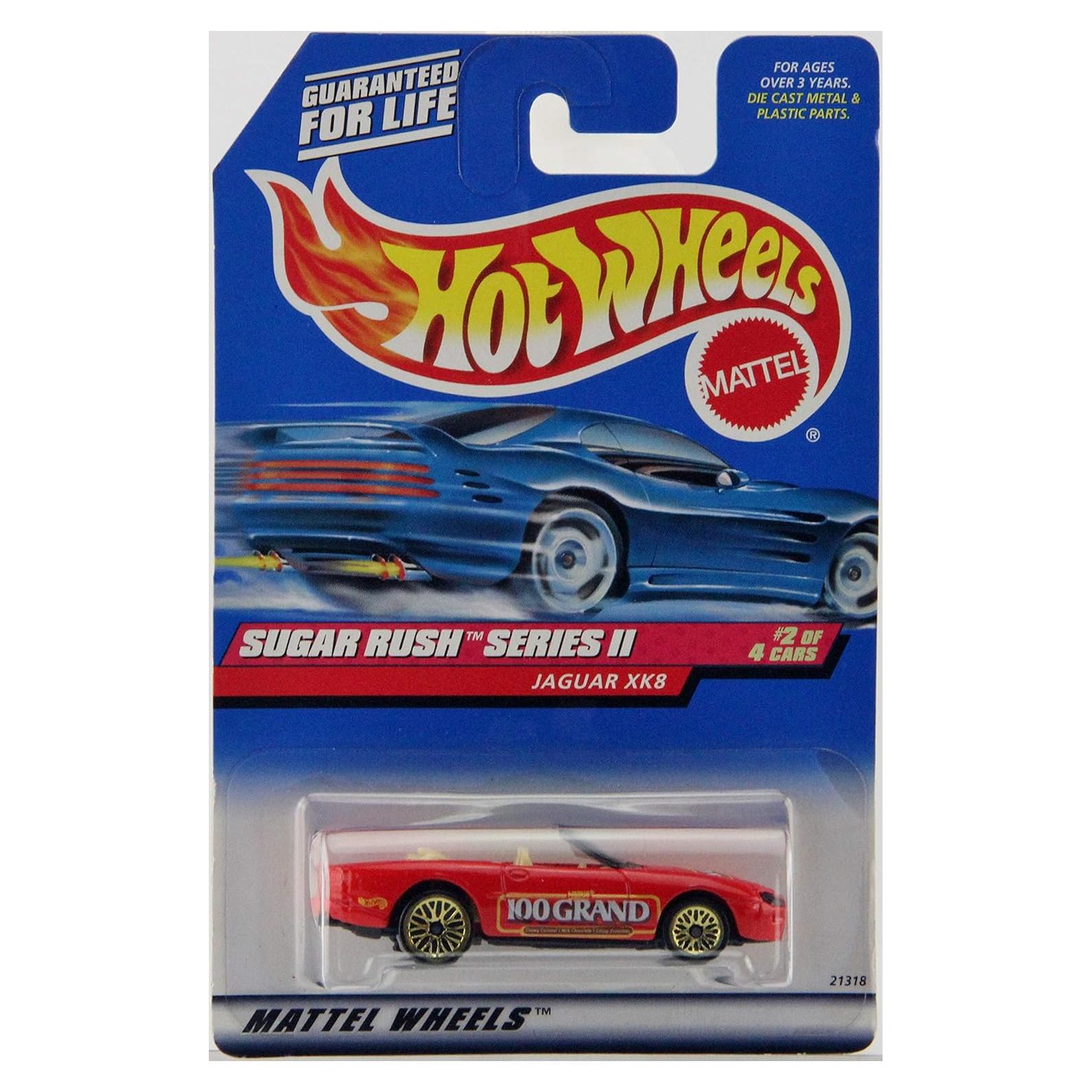 Coche Hot Wheels Mattel Jaguar XK8 Rojo 1:64 Metal Fundido