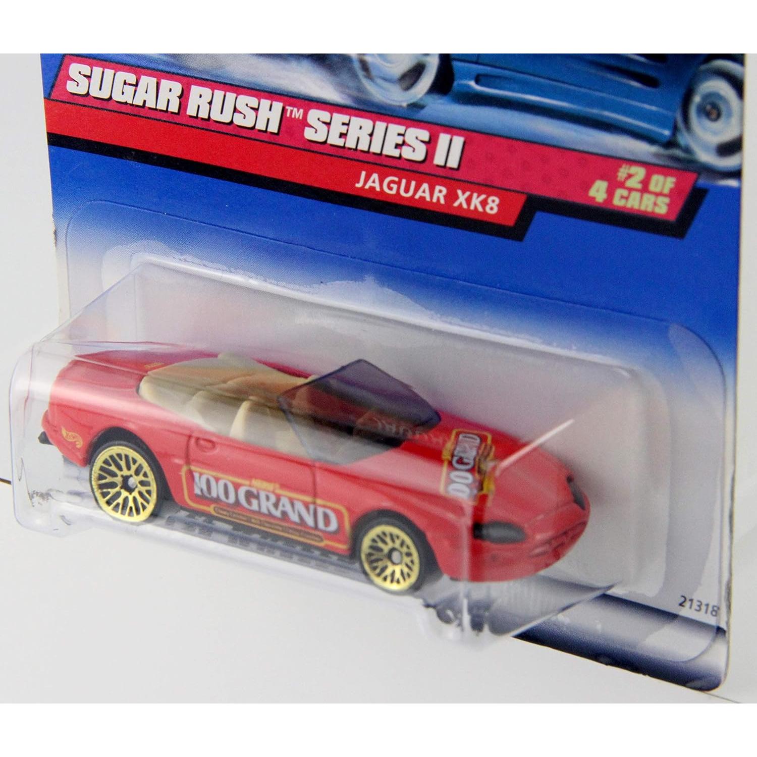 Coche Hot Wheels Mattel Jaguar XK8 Rojo 1:64 Metal Fundido