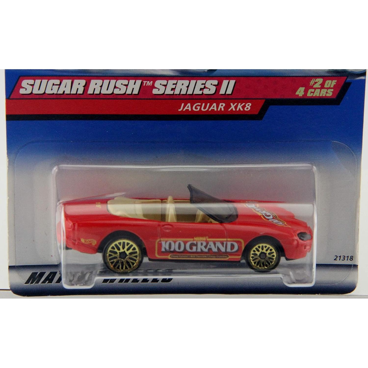 Coche Hot Wheels Mattel Jaguar XK8 Rojo 1:64 Metal Fundido