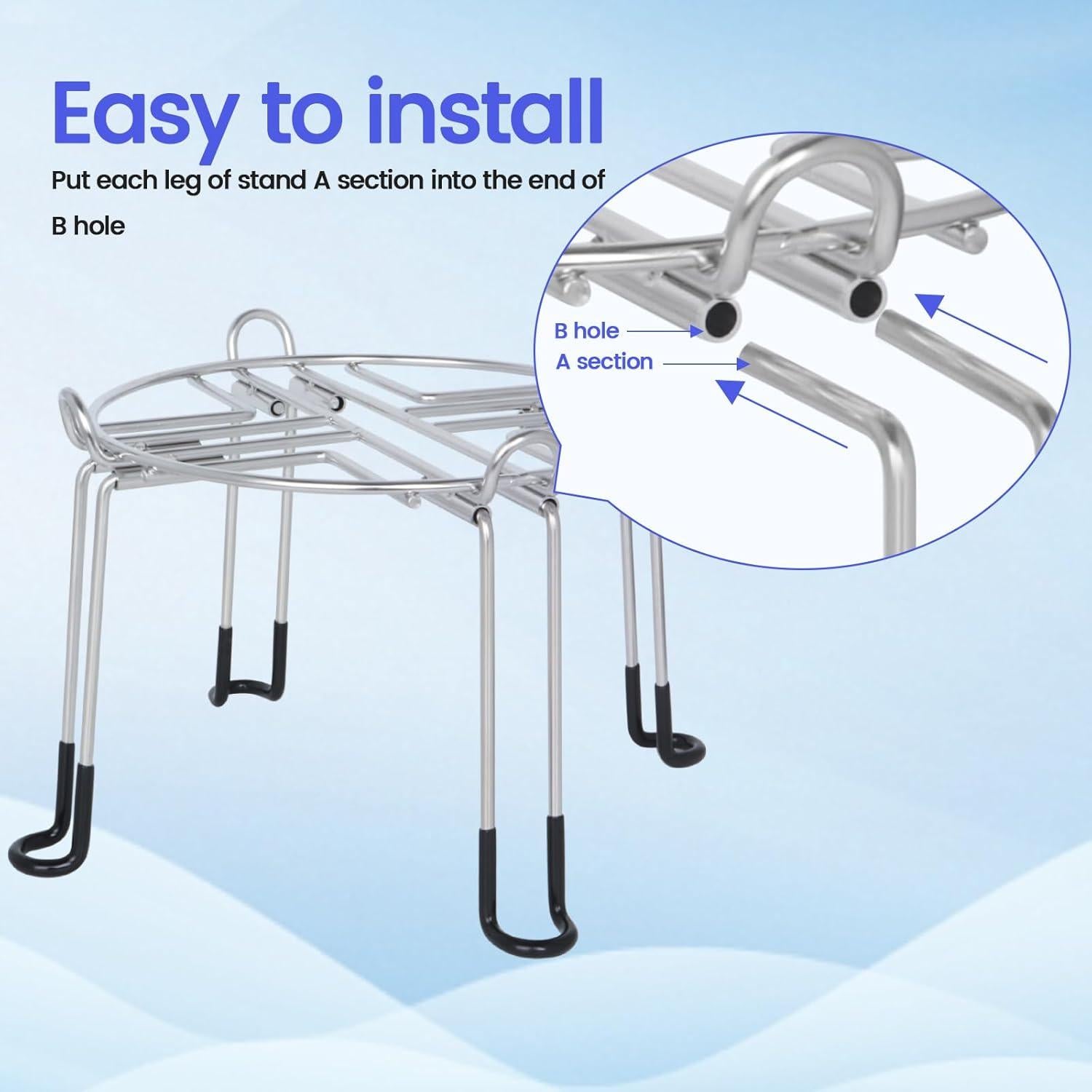 Soporte Desmontable de Acero Inoxidable BOKKRALL 23 cm