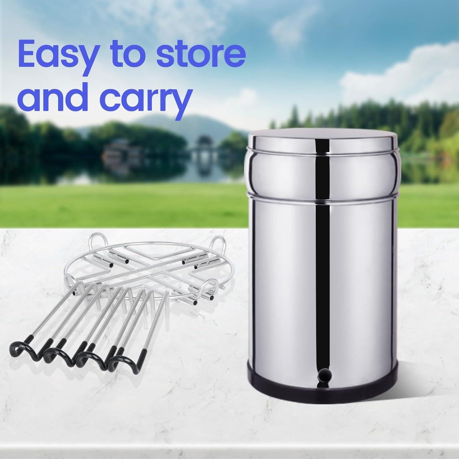 Soporte Desmontable de Acero Inoxidable BOKKRALL 23 cm