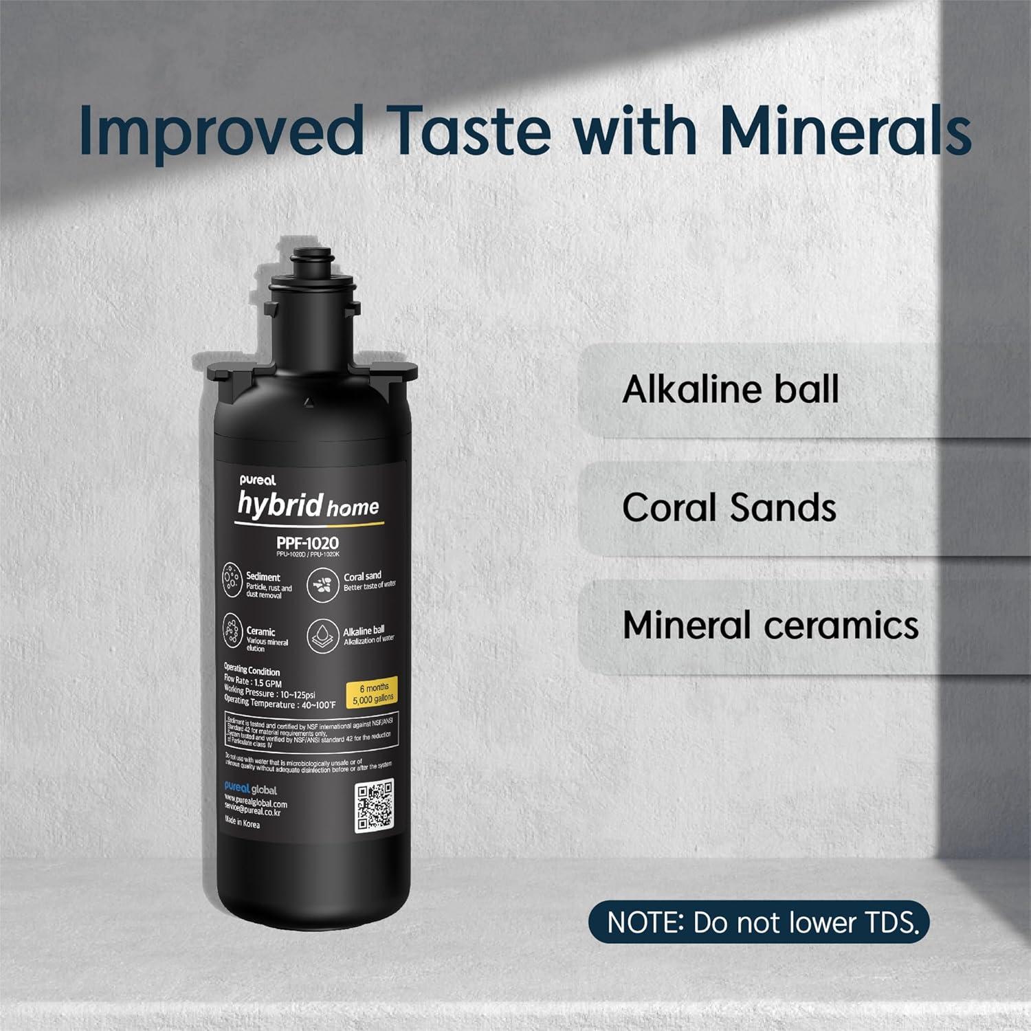 Filtro de Agua Pureal PPF-1020 de Sedimento 10" Alcalino