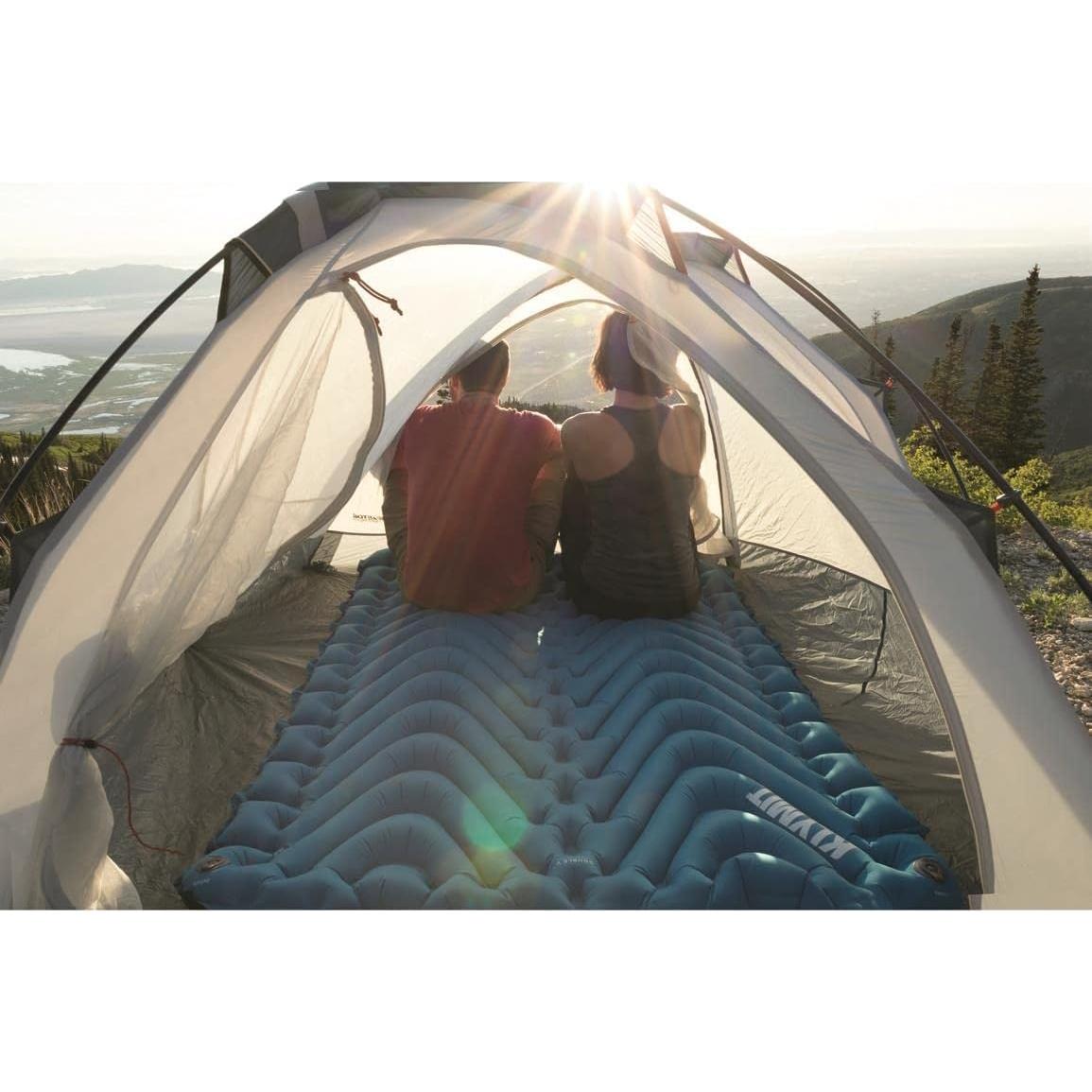 Colchón Inflable Klymit Doble V 188x119 cm Ligero para Camping