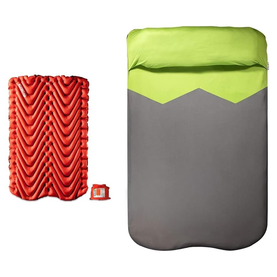 Colchón Inflable Doble V Aislado Klymit para Camping 188x119 cm