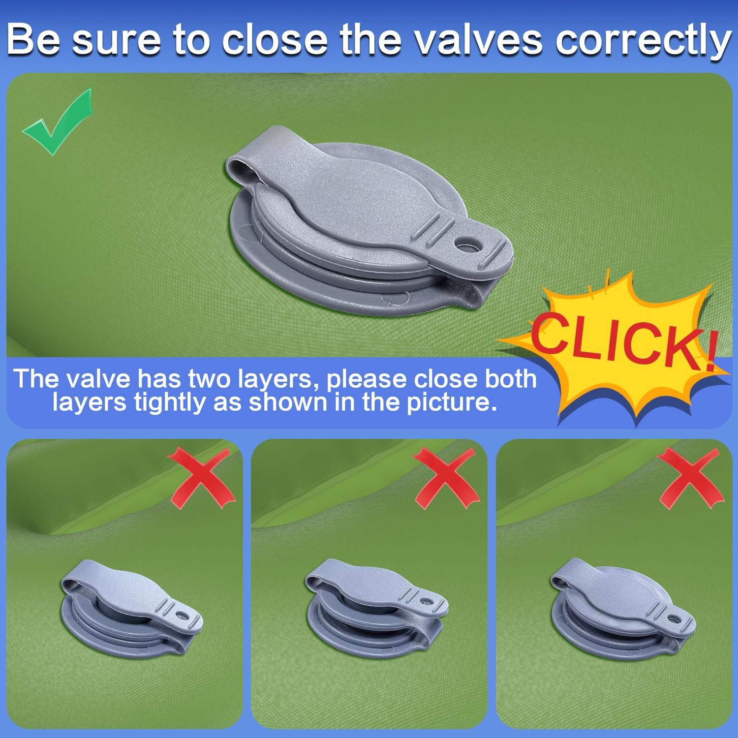 Colchón Doble Autoinflable Wusrop 200x140 cm 5 cm Grueso