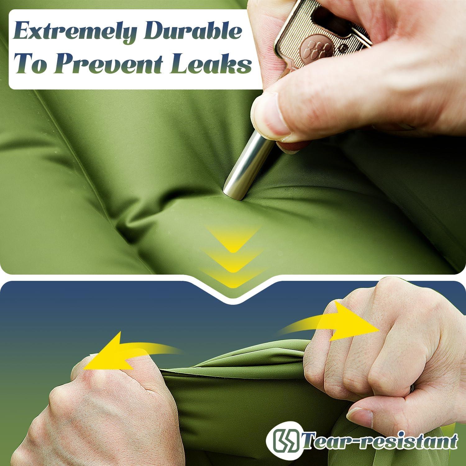 Colchón Doble Inflable Myxslop 191x69 cm con Almohada y Bomba