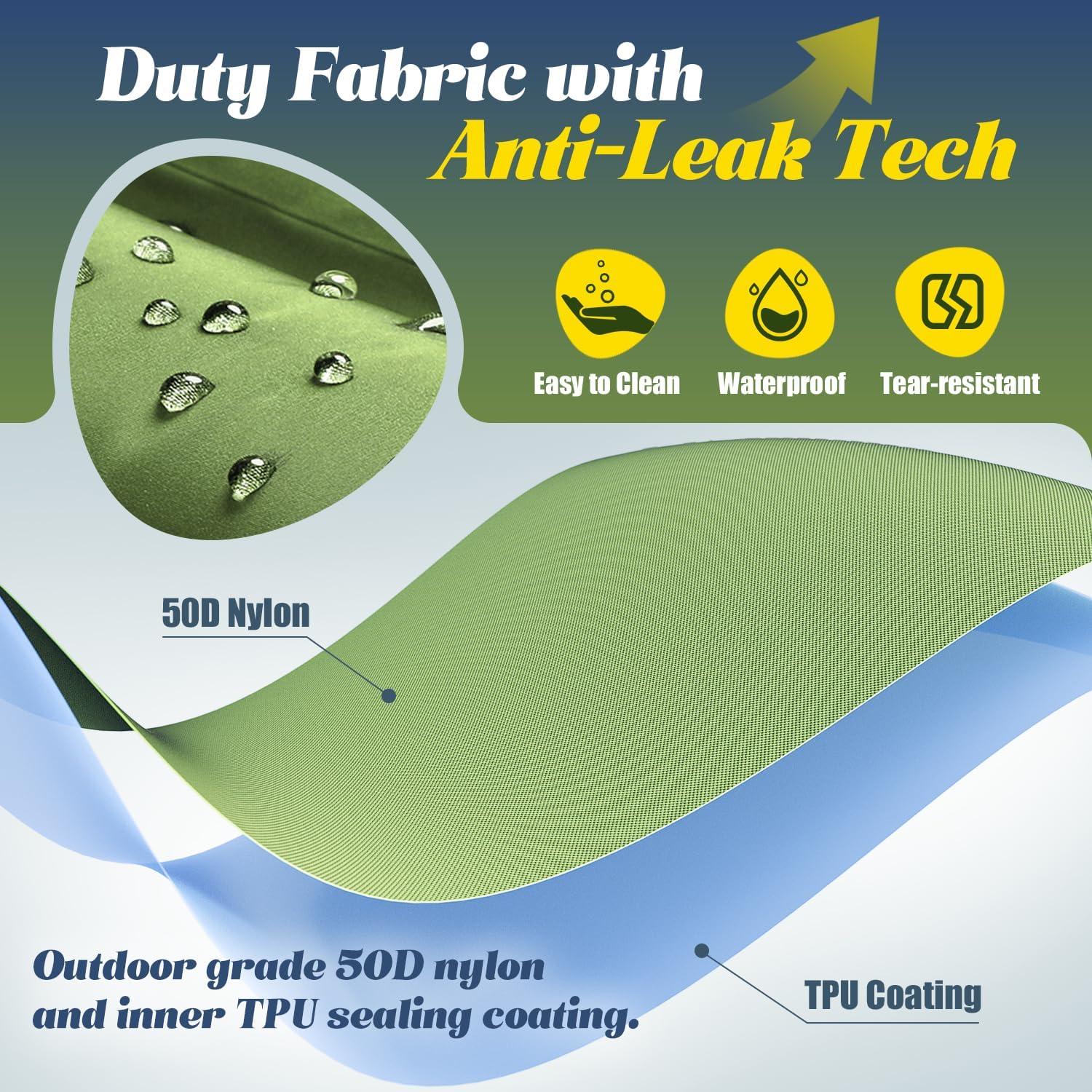 Colchón Doble Inflable Myxslop 191x69 cm con Almohada y Bomba