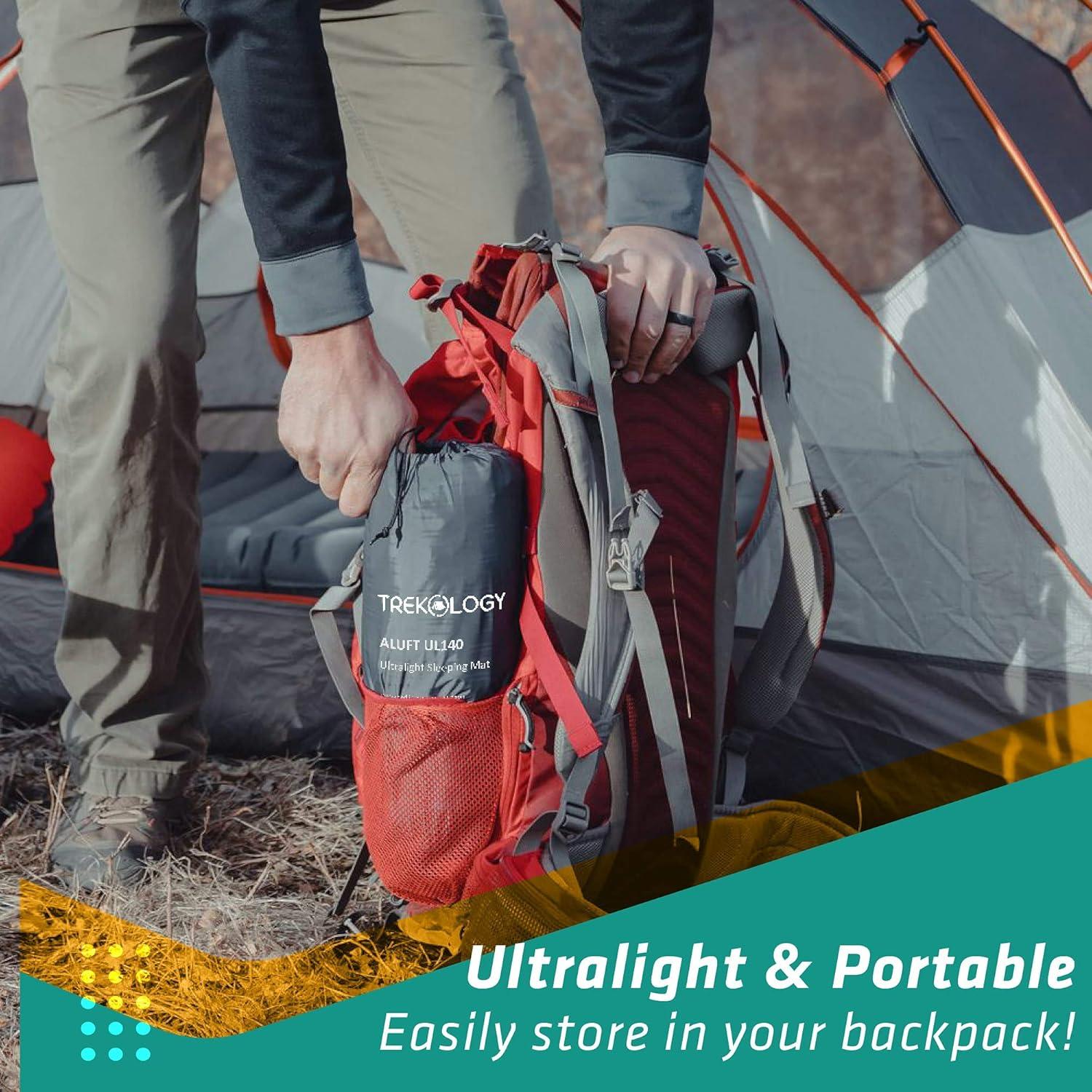 Colchoneta Inflable TREKOLOGY UL140 para Camping 135 kg