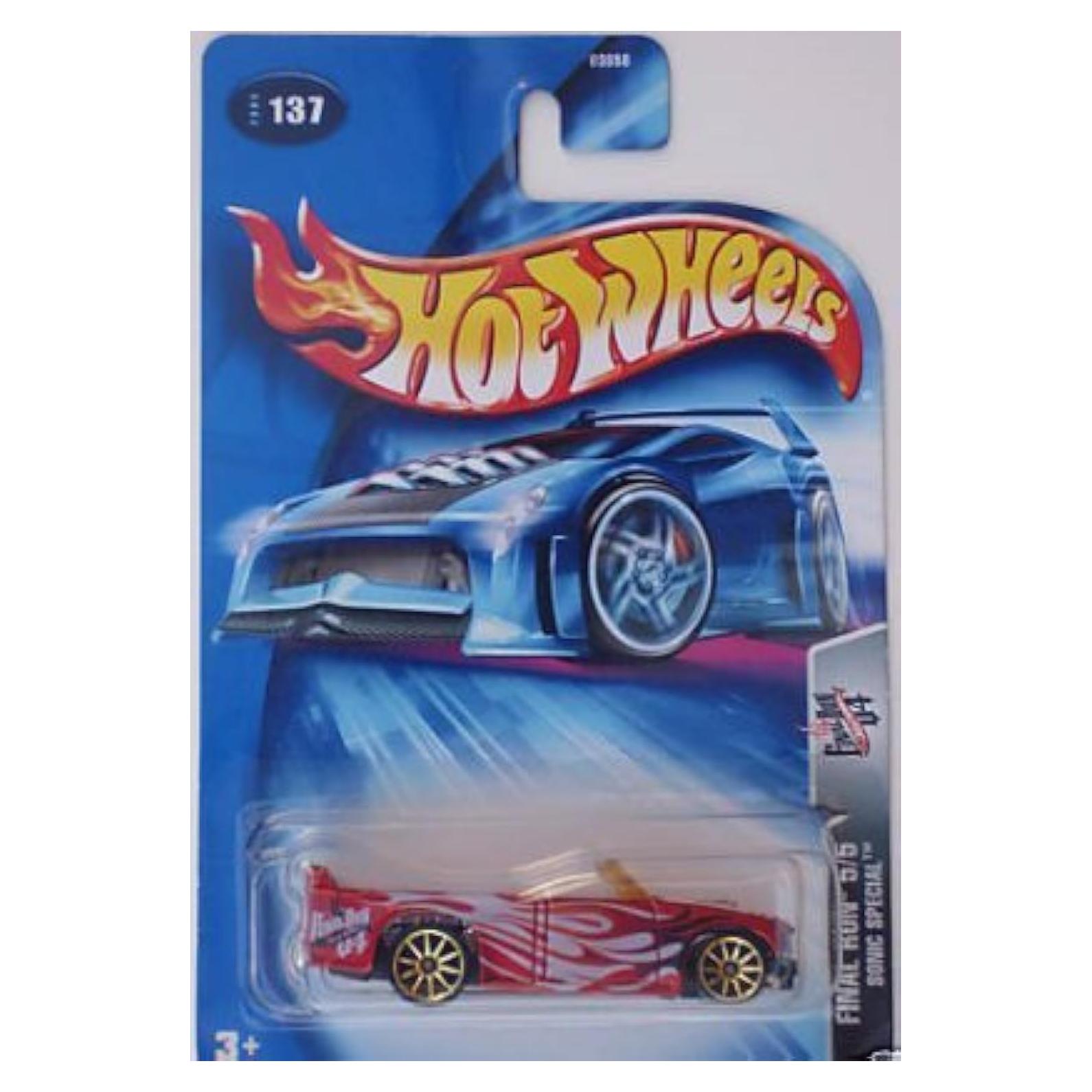 Hot Wheels Sonic Special 2004 1:64 Auto Coleccionable Rojo