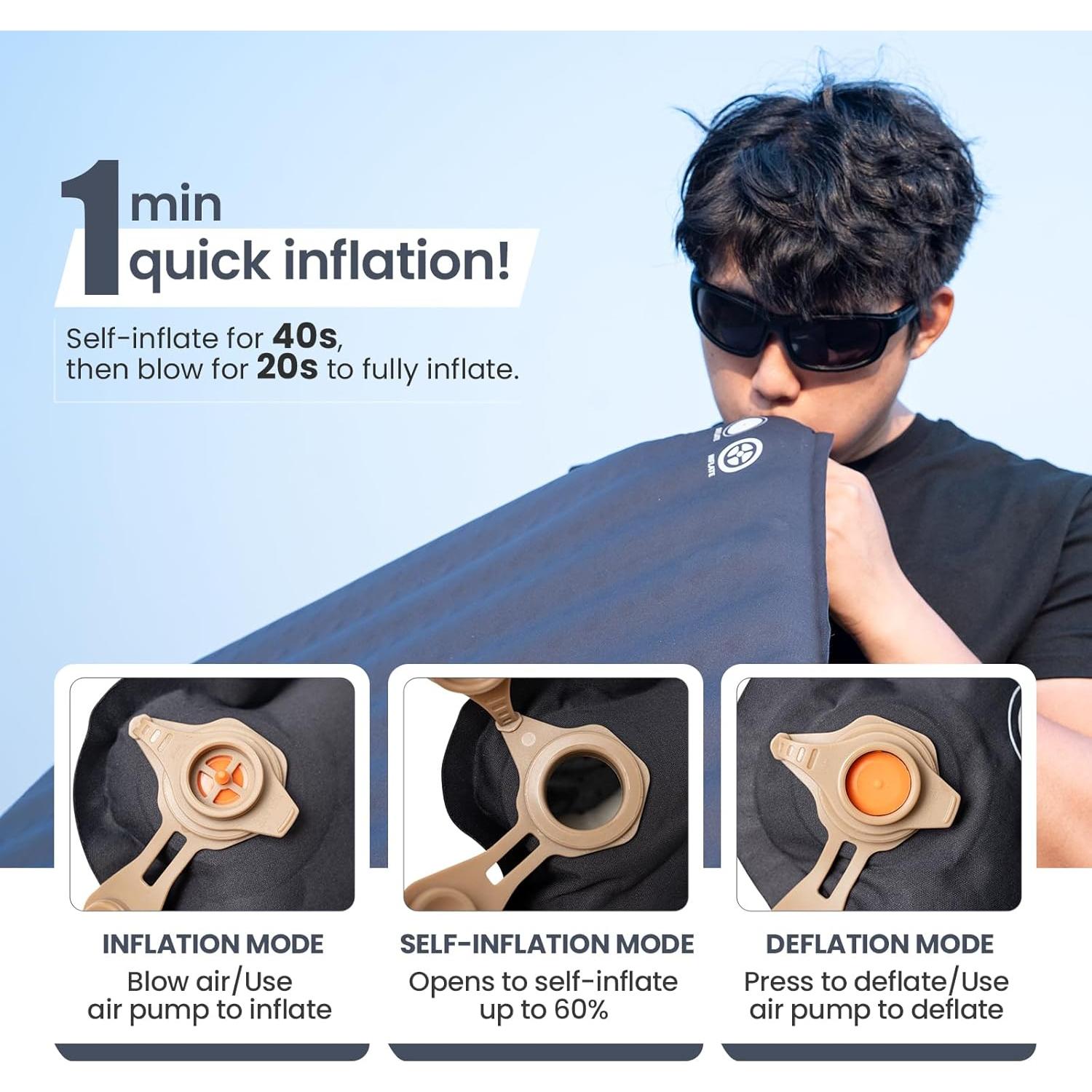 Almohadilla de Dormir Autoinflable OneTigris LIGHTDREAM 181x64cm