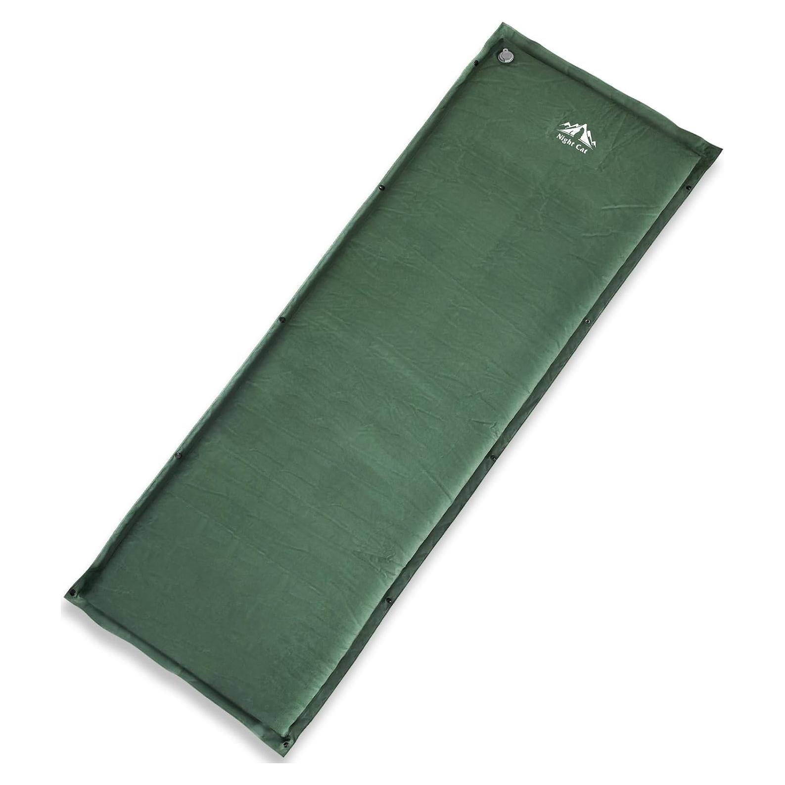 Night Cat Self-Inflating Sleeping Pad: Camping Mattress Single Memory Foam for Hiking - Comfortable Camping Mat Air for Outdoor