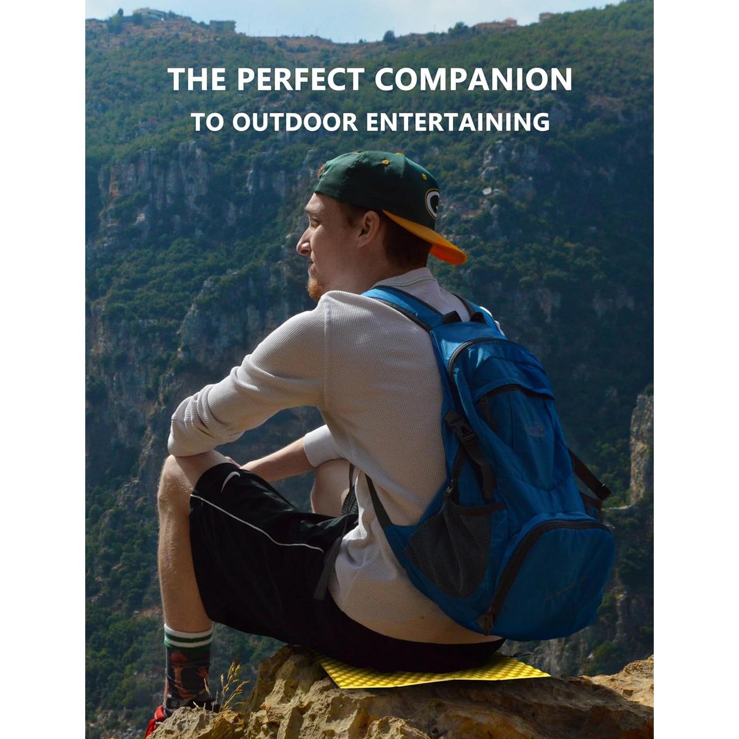 Almohadilla Plegable Portátil GANPUB Naranja Impermeable 29x10cm