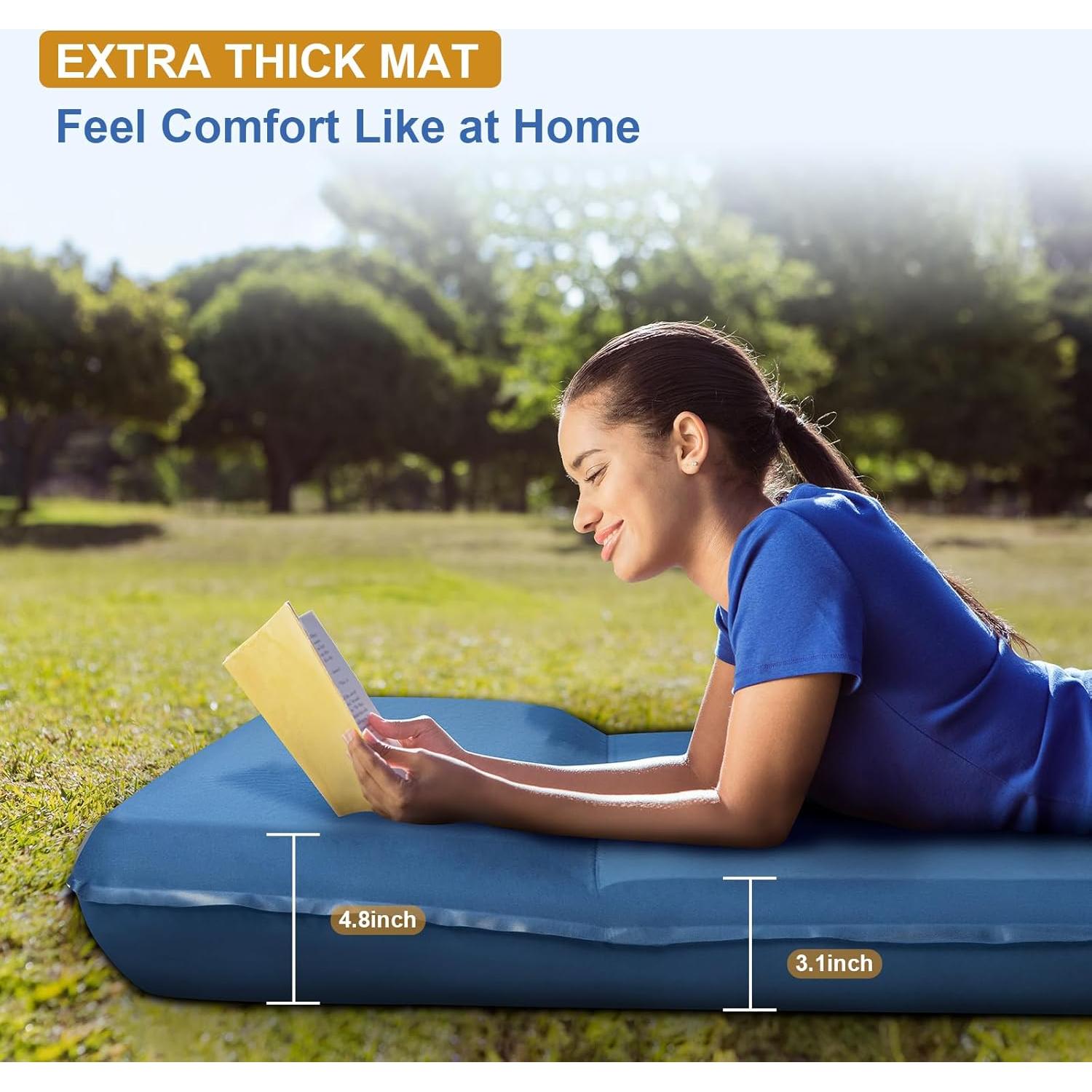 Almohadilla de Dormir Autoinflable NYZ 196x68.6cm 7.9cm Espuma