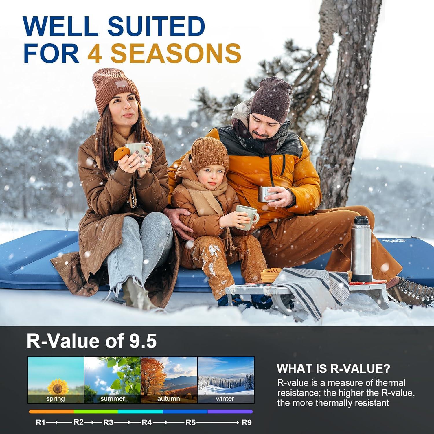 Almohadilla de Dormir Autoinflable NYZ 196x68.6cm 7.9cm Espuma