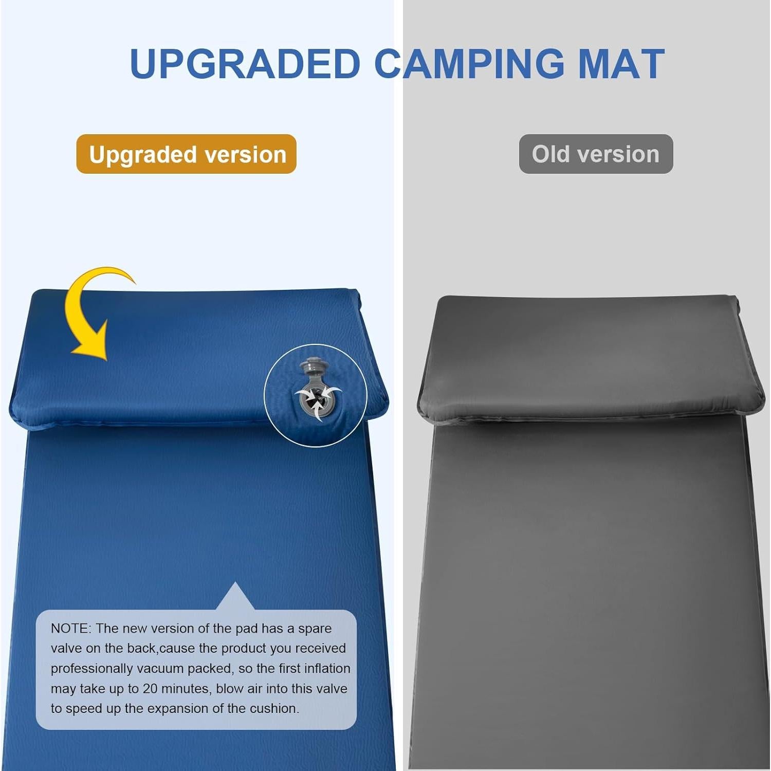 Almohadilla de Dormir Autoinflable NYZ 196x68.6cm 7.9cm Espuma