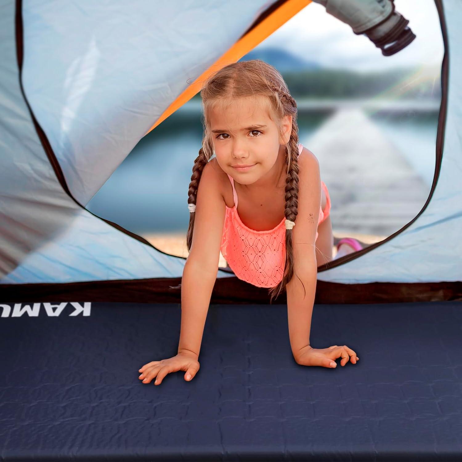 Almohadilla de Dormir Autoinflable KAMUI 5 cm Azul Camping