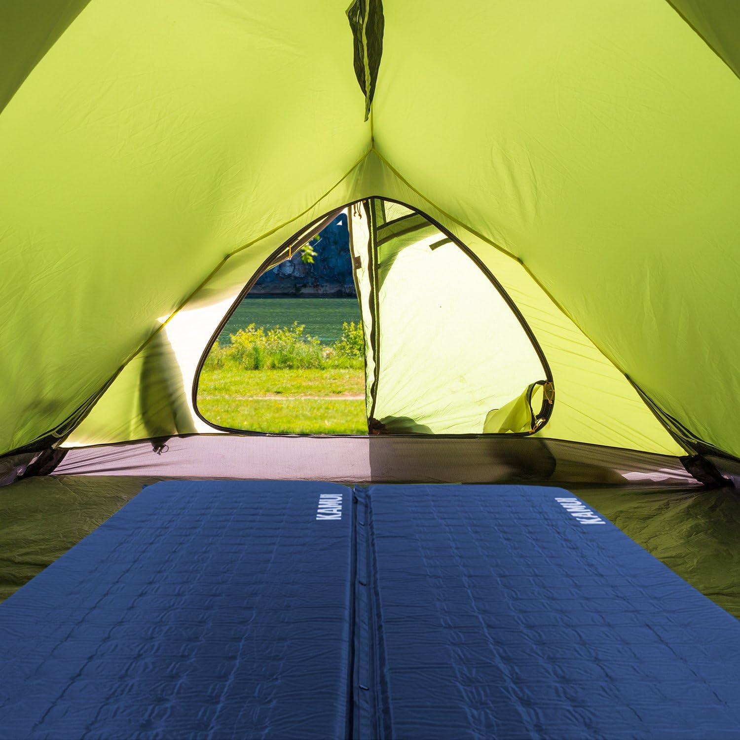 Almohadilla de Dormir Autoinflable KAMUI 5 cm Azul Camping