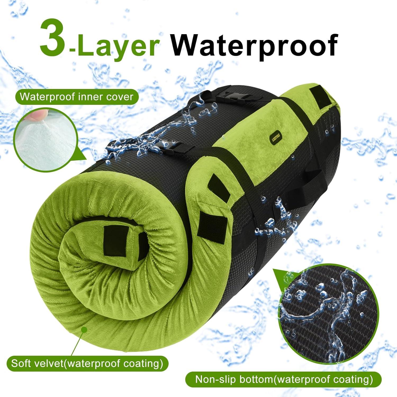 Colchón de Camping Lxotvae Twin XL Espuma Viscoelástica Azul