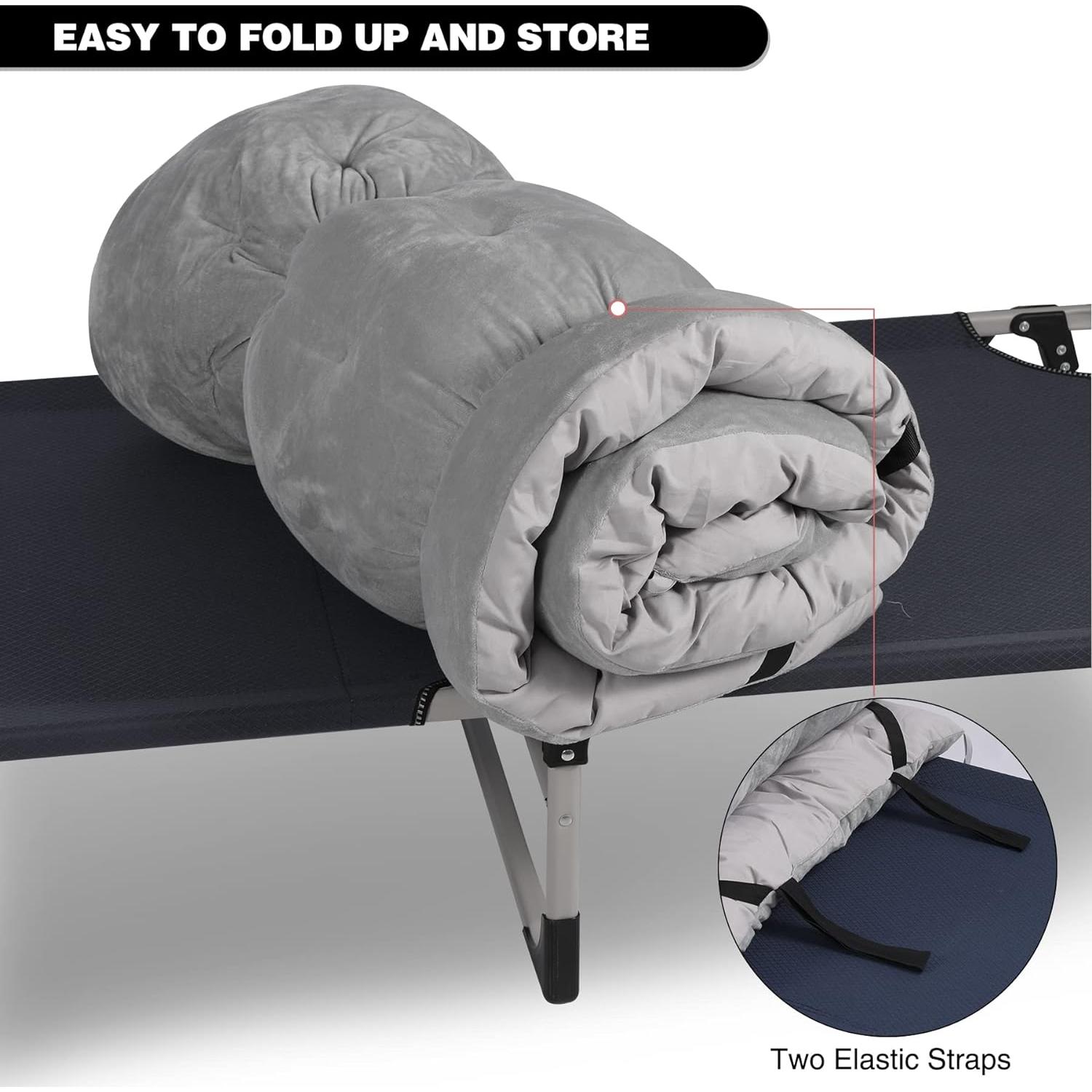 Almohadilla de Cama Plegable REDCAMP 190.5x76.2cm Terciopelo