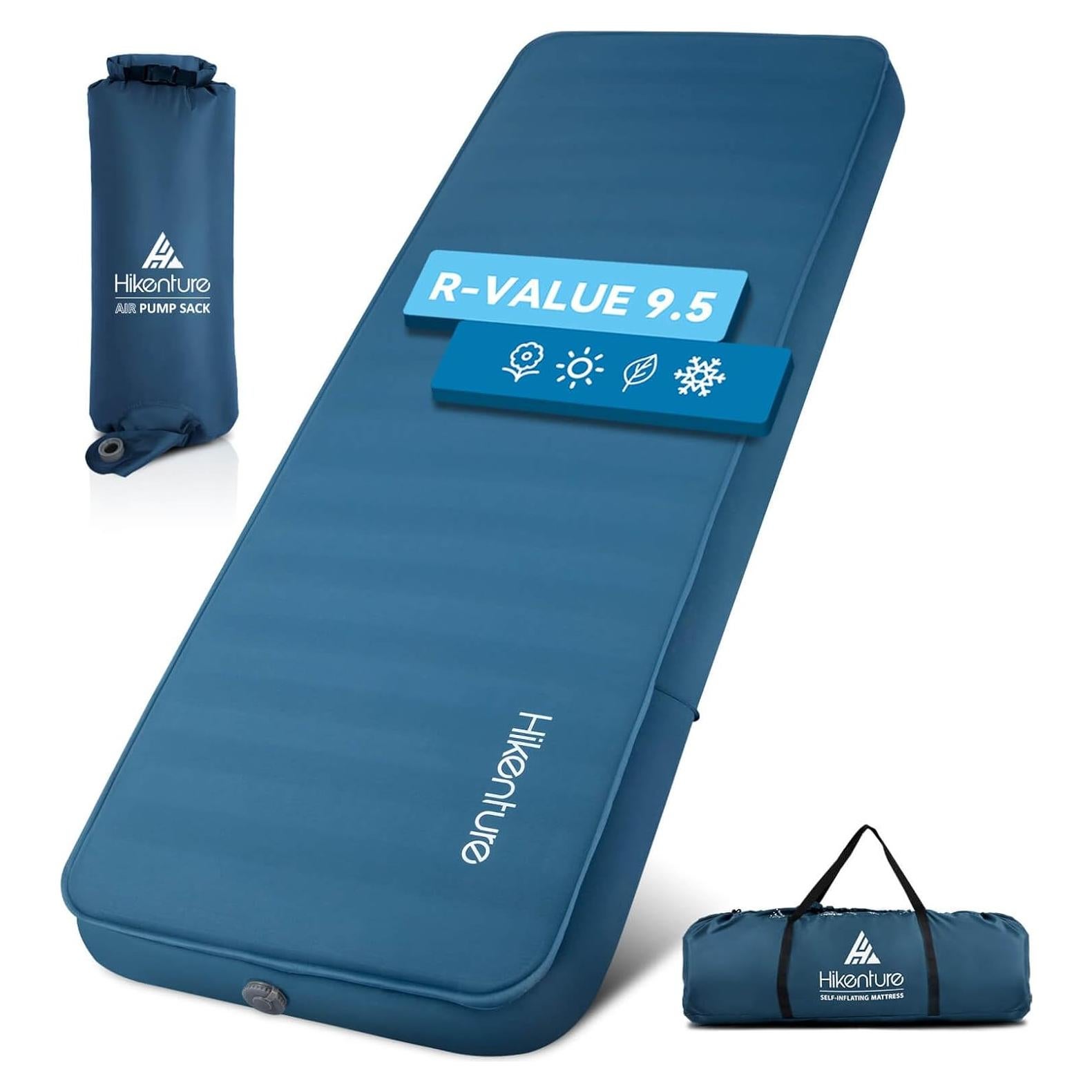 Colchón Autoinflable Hikenture 4" Grosor R9.5 Camping