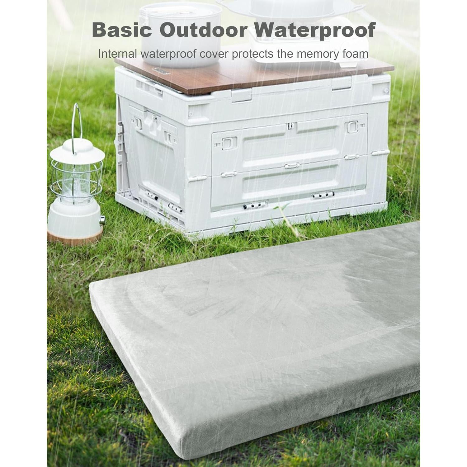 Colchón de Camping Ferlizer Twin XL 79x38 cm Espuma Viscoelástica