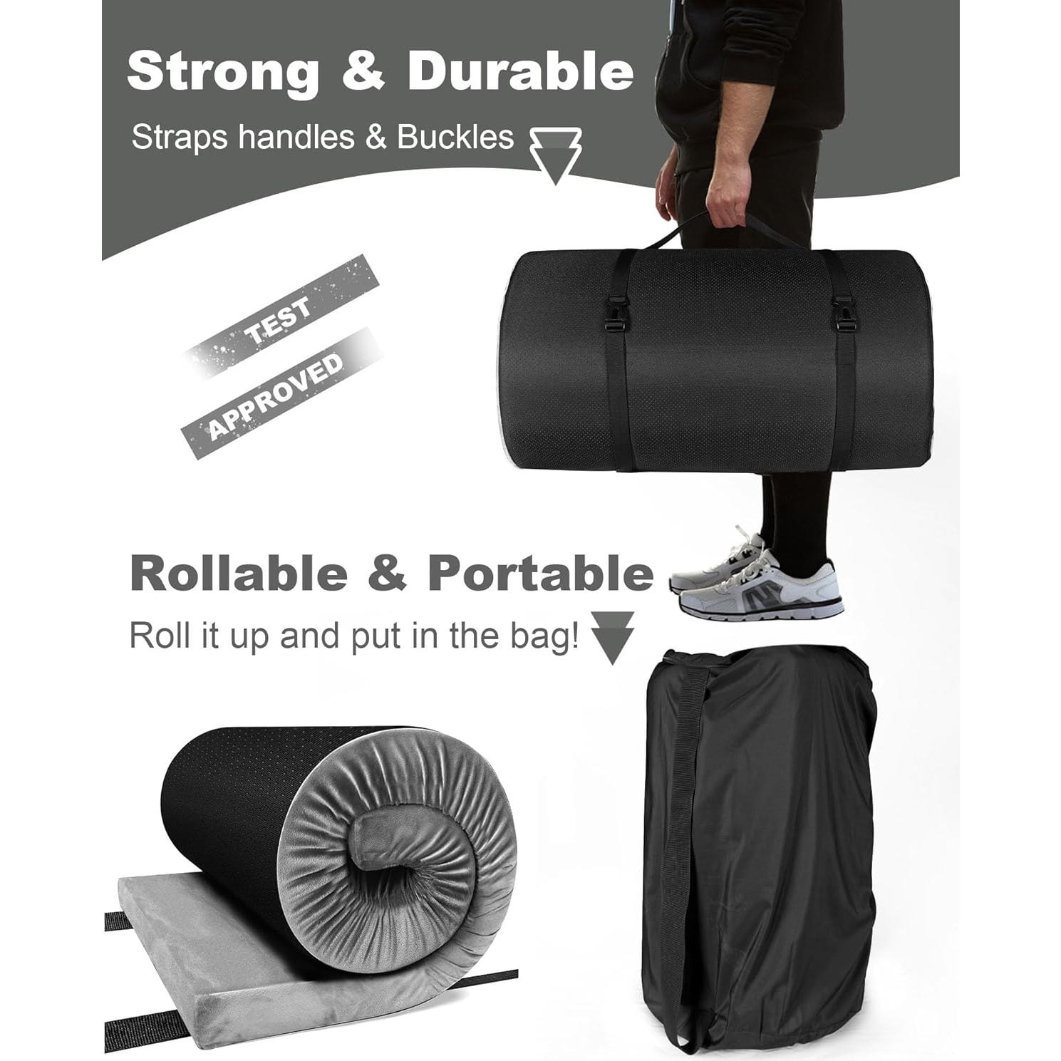 Colchón de Camping Ferlizer Twin XL 79x38 cm Espuma Viscoelástica