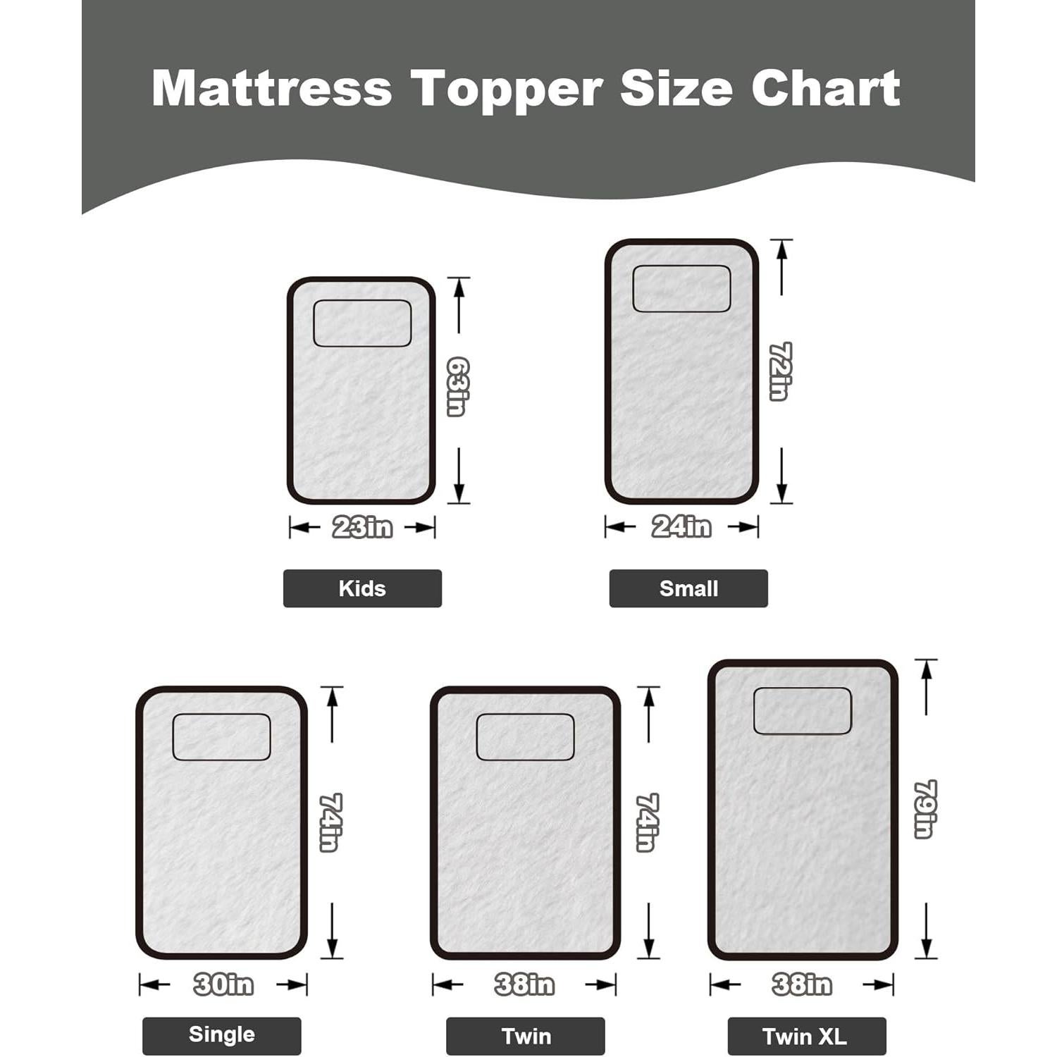 Colchón de Camping Ferlizer Twin XL 79x38 cm Espuma Viscoelástica