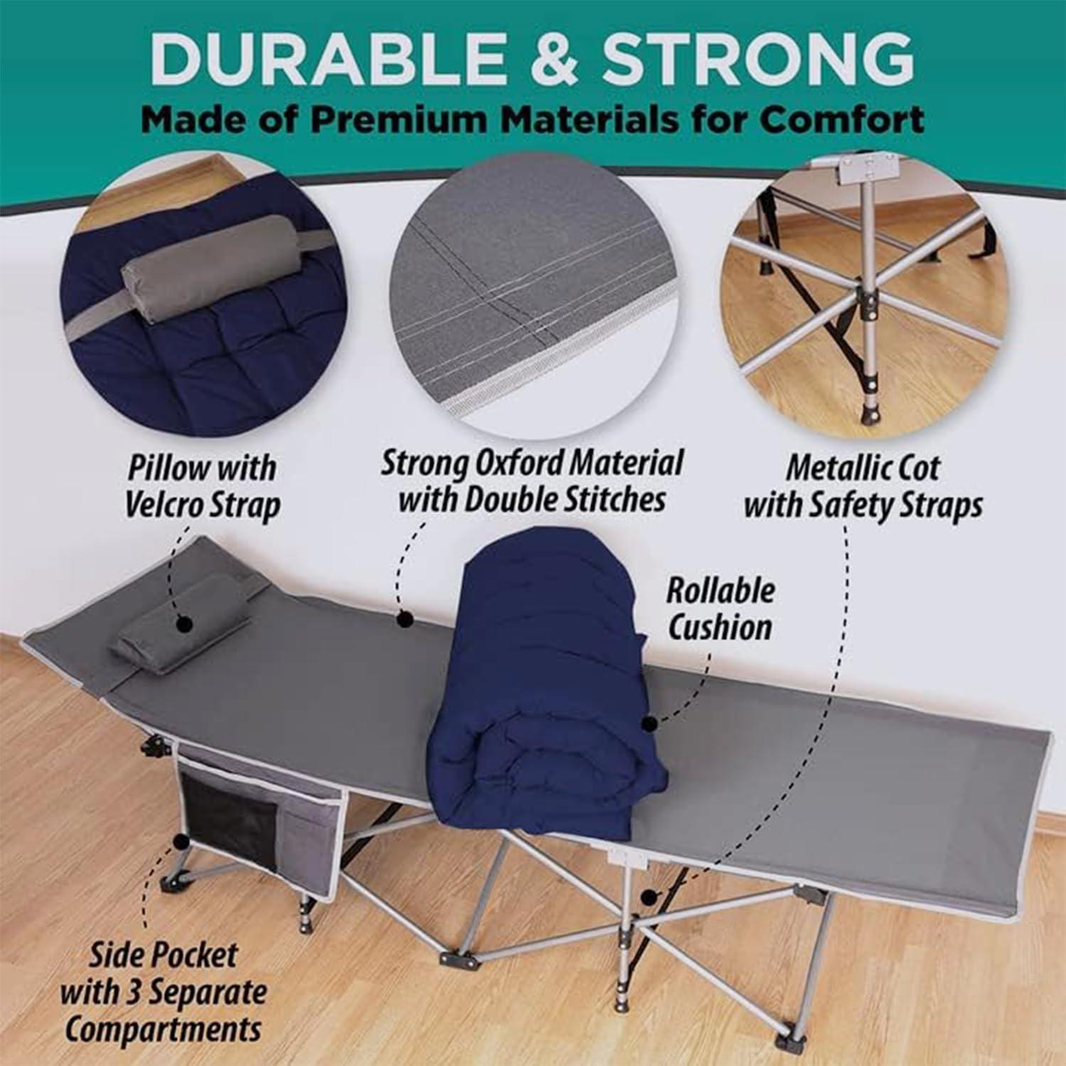 Colchón de Camping Zona Tech Plegable Impermeable 185x69cm