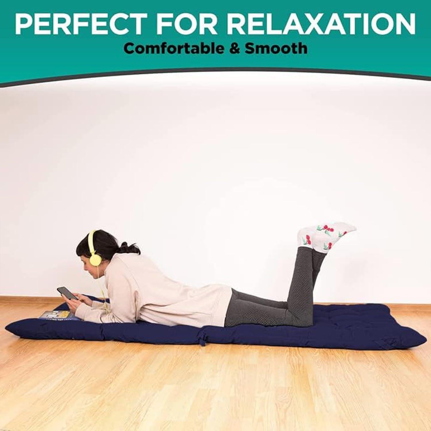 Colchón de Camping Zona Tech Plegable Impermeable 185x69cm