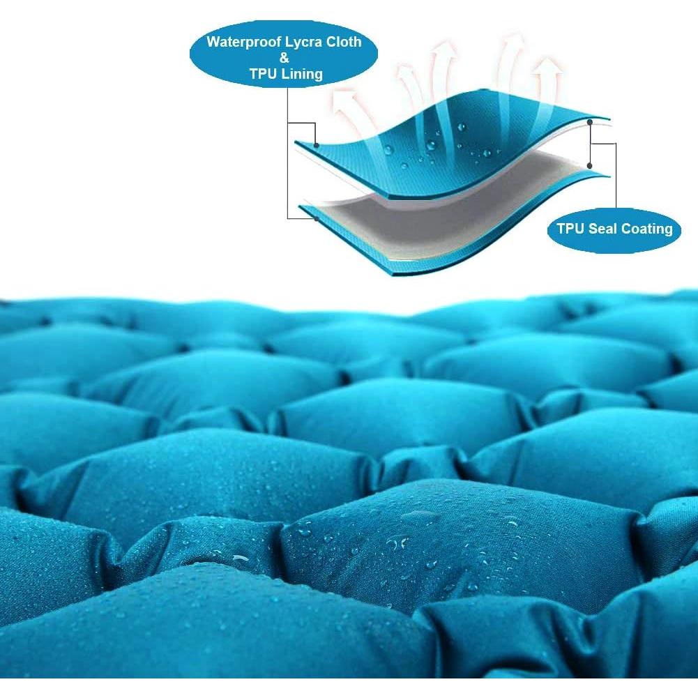 Estera Inflable Star Smart para Camping 193x61x6 cm Azul Pavo Real