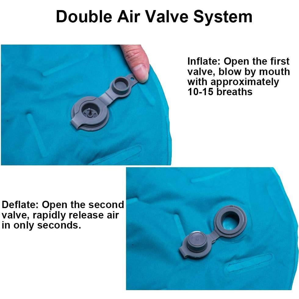 Estera Inflable Star Smart para Camping 193x61x6 cm Azul Pavo Real