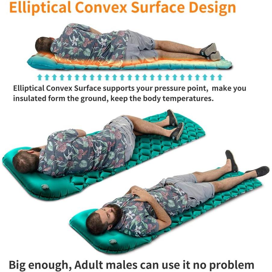 Estera Inflable Star Smart para Camping 193x61x6 cm Azul Pavo Real