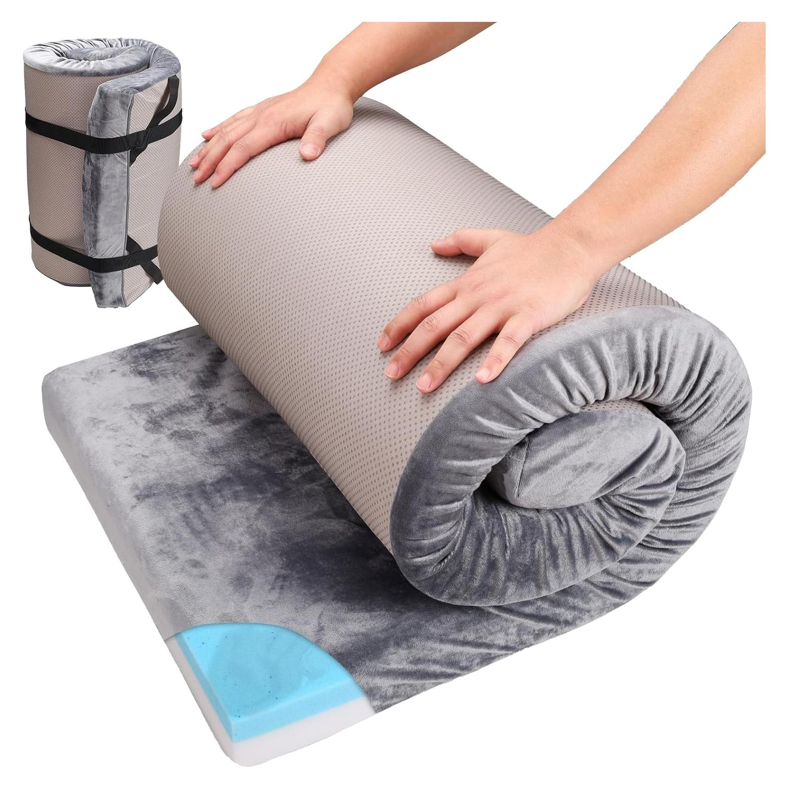 Colchón de Espuma Viscoelástica Chunlei 3 Pulgadas Impermeable