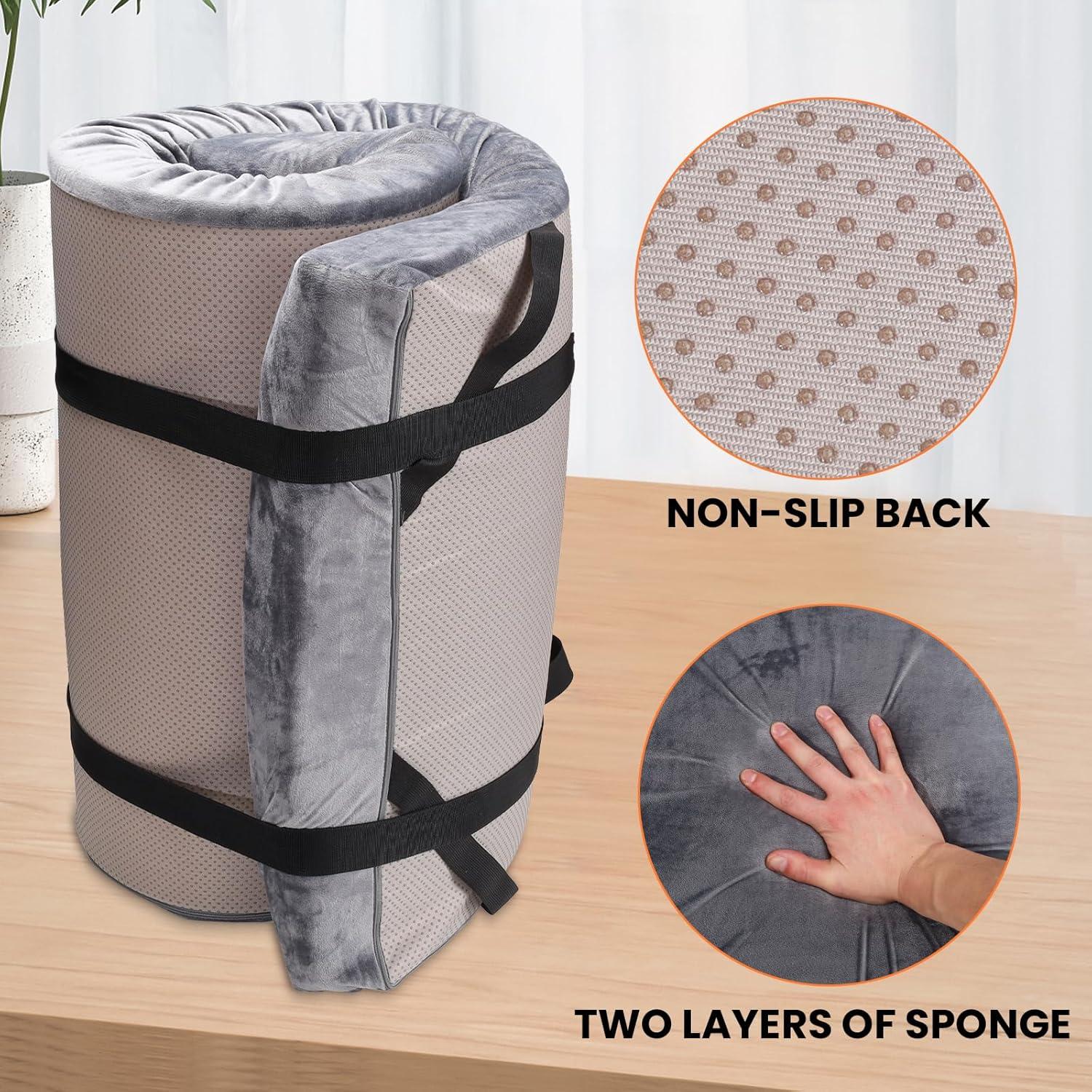 Colchón de Espuma Viscoelástica Chunlei 3 Pulgadas Impermeable