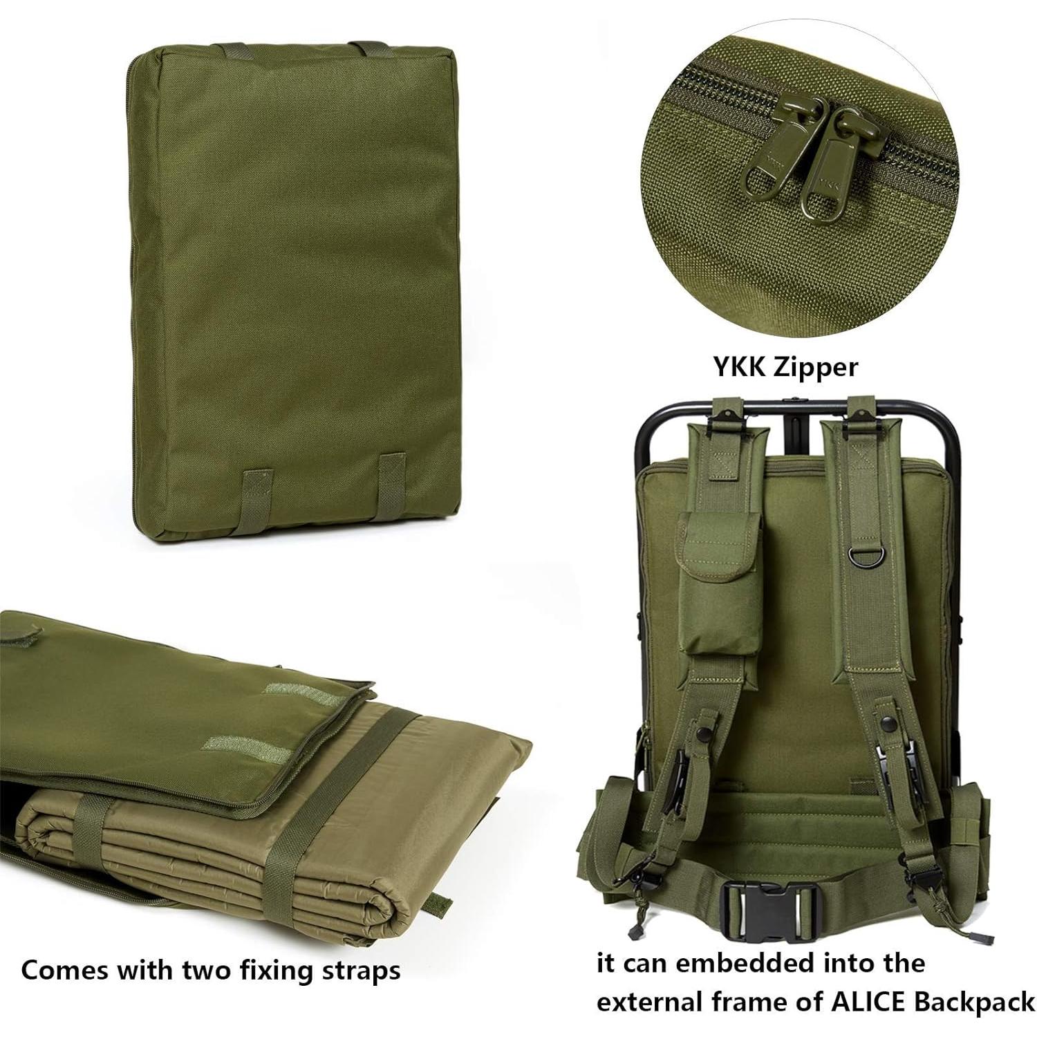 Colchón de Camping Autoinflable Akmax.cn Verde Oliva 172.72x55.88cm