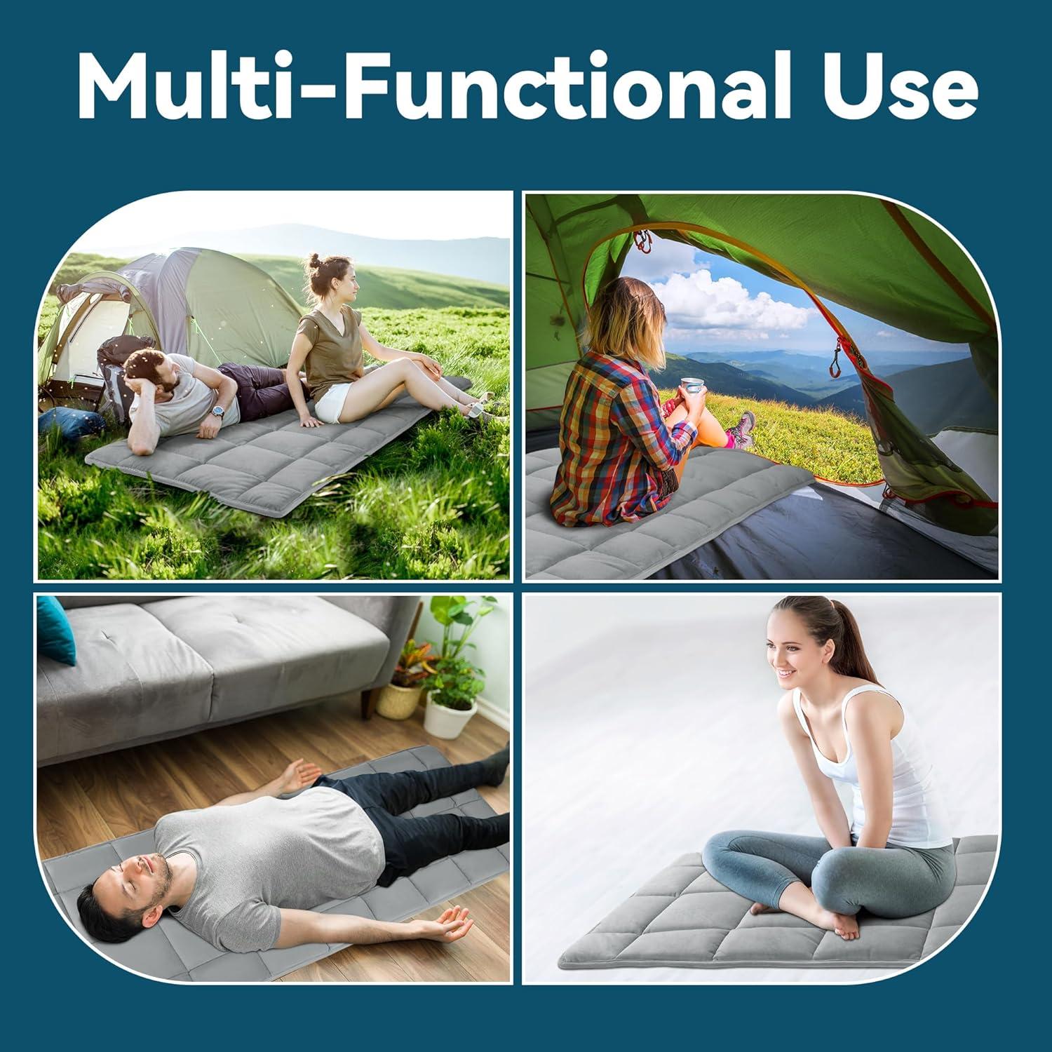 Almohadilla para Dormir HOMBYS Camping 190.5x76.2cm Gris Claro