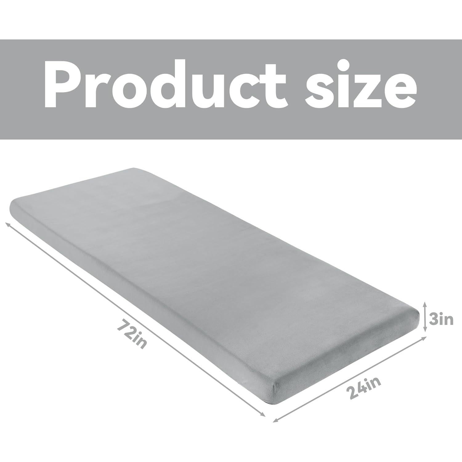 Colchón de Camping MABOZOO 182x61 cm Espuma de Memoria 7.6 cm