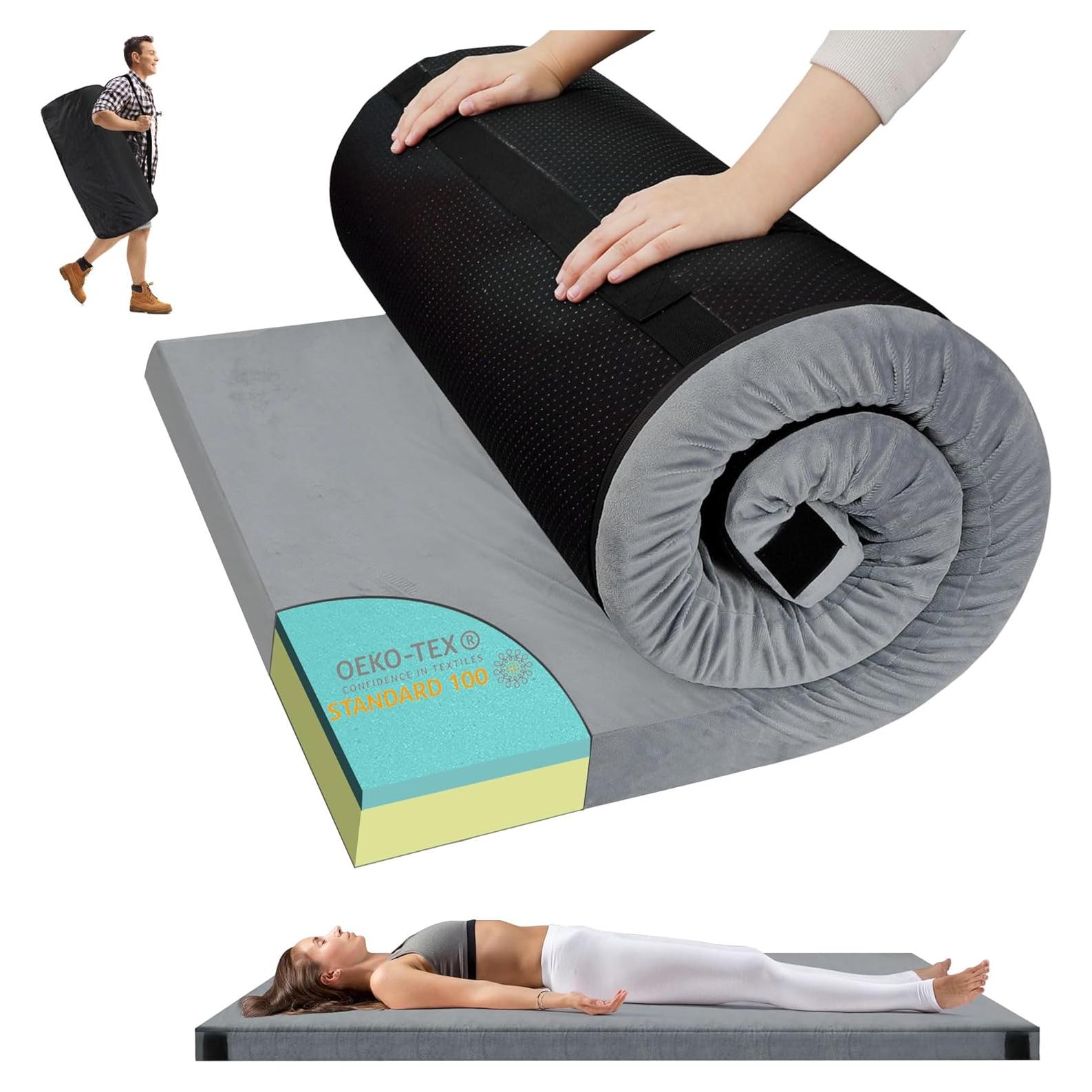 Colchón de Camping TONAHUTU 183x61 cm Espuma de Memoria